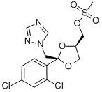 Cis-2-(2,4-Dichlorophenyl)-2-(1H-1,2,4-triazol-1-ylmethyl)-1,3-dioxolan-4-ylmethylmethanesulphonate