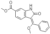 (3E)-2,3-Dihydro-3-(methoxyphenylmethylene)-2-oxo-1H-indole-6-carboxylic acid methyl ester