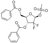 3,5-Di-O-benzoyl-2-deoxy-2,2-difluoro-1-O- methanesulfonyl-D-ribofuranose