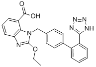 2-ethoxy-1-[[(2´-(1Htetrazol-5-yl)biphenyl-4-yl-) methyl]benzimidazole-7-carboxylic acid