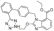 Ethyl -2-ethoxy-1-[[(2´-(1Htetrazol-5-yl)biphenyl-4-yl-) methyl]benzimidazole-7-carboxylate