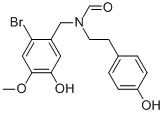 N-(2-Bromo-5-hydroxy-4-methoxy-benzyl)-N-[2-(4-hydroxy-phenyl)-ethyl]formamide