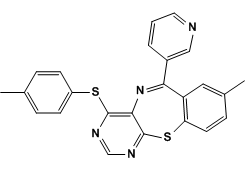 8-methyl-6-(pyridin-3-yl)-4-(p-tolylthio)benzo[f]pyrimido[4,5-b][1,4]thiazepine