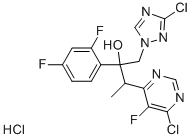 3-(6-chloro-5-fluoropyrimidin-4-yl)-2-(2,4-difluorophenyl)-1-(1H-1,2,4-triazol-1-yl)-butan-2-ol