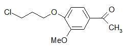 1-(4-(3-chloro-propoxy)-3-methoxy phenyl) ethanone