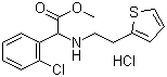 S-(+)-methyl-α-(2-thienylethamino)(2-chlorophenyl) acetate hydrochloride