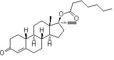 17alpha-Ethynyl-19-nortestosterone 17-heptanoate