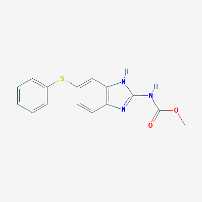 [5-(phenylthio)-1H-benzimidazol-2-yl]carbamic acid methyl ester