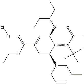 Ethyl(3R,4R,5S)-4-N-Acetyamino-N-tBu-5-NN- diallylamino-3-(1-ethylpropoxy)-1-cyclohexene-1-carboxylate