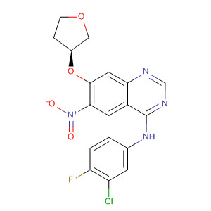 7-((S)-tetrahydrofuran-3-yloxy)-4-(3-chloro-4-fluorophenyl)amino-6-nitroquinazoline