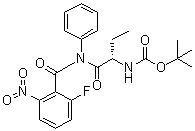 Carbamic acid, [(1S)-1-[[(2-fluoro-6-nitrobenzoyl)phenylamino]carbonyl]propyl]-, 1,1-dimethylethyl ester