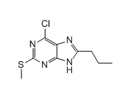 6-chloro-2-(methylthio)-8-propyl-9H-purine