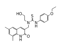 1-((6,8-dimethyl-2-oxo-1,2-dihydroquinolin-3-yl)methyl)-3-(4-ethoxyphenyl)-1-(2-hydroxyethyl)thiourea