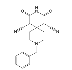 9-benzyl-2,4-dioxo-3,9-diazaspiro[55]undecane-1,5-dicarbonitrile